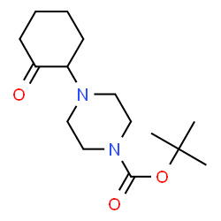 ChemSpider 2D Image | tert-Butyl 4-(2-oxocyclohexyl)piperazine-1-carboxylate | C15H26N2O3