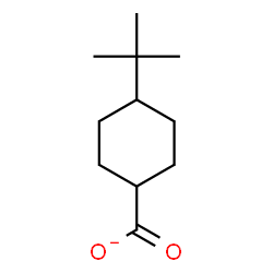 ChemSpider 2D Image | 4-(2-Methyl-2-propanyl)cyclohexanecarboxylate | C11H19O2