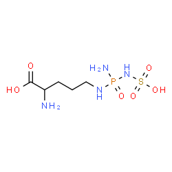 ChemSpider 2D Image | N~5~-[Amino(sulfoamino)phosphoryl]ornithine | C5H15N4O6PS