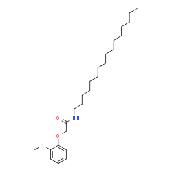 ChemSpider 2D Image | N-Hexadecyl-2-(2-methoxyphenoxy)acetamide | C25H43NO3