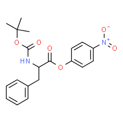 ChemSpider 2D Image | 4-nitrophenyl N-(tert-butoxycarbonyl)phenylalaninate | C20H22N2O6
