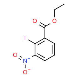 ChemSpider 2D Image | Ethyl 2-iodo-3-nitrobenzoate | C9H8INO4