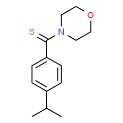 ChemSpider 2D Image | 4-(4-ISOPROPYLBENZENECARBOTHIOYL)MORPHOLINE | C14H19NOS
