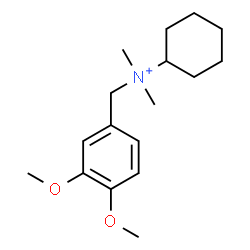 ChemSpider 2D Image | N-(3,4-Dimethoxybenzyl)-N,N-dimethylcyclohexanaminium | C17H28NO2