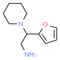 ChemSpider 2D Image | 2-(2-furyl)-2-piperidin-1-ylethanamine | C11H18N2O