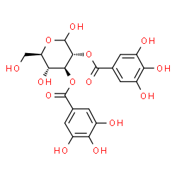ChemSpider 2D Image | 2,3-di-O-galloyl-d-glucopyranose | C20H20O14
