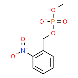 ChemSpider 2D Image | Methyl 2-nitrobenzyl phosphate | C8H9NO6P