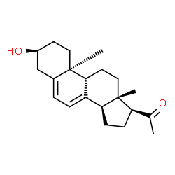 ChemSpider 2D Image | 3β-hydroxy-9β,10α-pregna-5,7-dien-20-one | C21H30O2