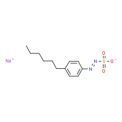 ChemSpider 2D Image | Sodium 4-hexylphenylazosulfonate | C12H17N2NaO3S