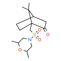 ChemSpider 2D Image | 1-{[(2,6-Dimethyl-4-morpholinyl)sulfonyl]methyl}-7,7-dimethylbicyclo[2.2.1]heptan-2-one | C16H27NO4S