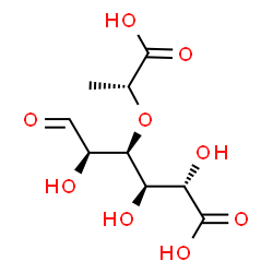 ChemSpider 2D Image | 3-O-[(R)-1-carboxyethyl]-d-glucuronic acid | C9H14O9