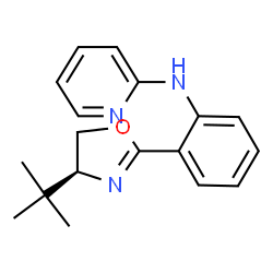 ChemSpider 2D Image | N-{2-[(4S)-4-tert-butyl-4,5-dihydro-1,3-oxazol-2-yl]phenyl}pyridin-2-amine | C18H21N3O