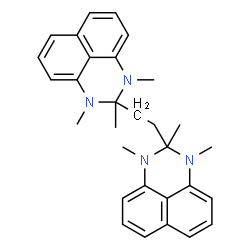 ChemSpider 2D Image | 2,2'-(1,2-Ethanediyl)bis(1,2,3-trimethyl-2,3-dihydro-1H-perimidine) | C30H34N4