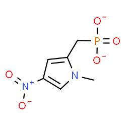 ChemSpider 2D Image | (1-Methyl-4-nitro-1H-pyrrol-2-yl)methylphosphonate | C6H7N2O5P