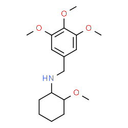 ChemSpider 2D Image | 2-Methoxy-N-(3,4,5-trimethoxybenzyl)cyclohexanamine | C17H27NO4