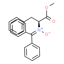 ChemSpider 2D Image | Methyl N-diphenylmethylene-l-phenylalaninate-N-oxide | C23H21NO3