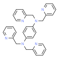 ChemSpider 2D Image | N,N,N′,N′-tetrakis(2-pyridylmethyl)benzene-1,4-diamine | C30H28N6