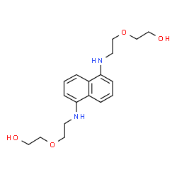 ChemSpider 2D Image | 1,5-bis[2-(2-hydroxyethoxy)ethylamino]naphthalene | C18H26N2O4