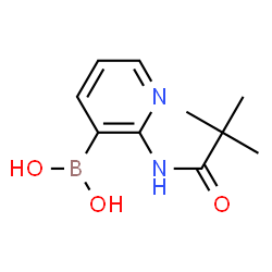 ChemSpider 2D Image | (2-Pivalamidopyridin-3-yl)boronic acid | C10H15BN2O3