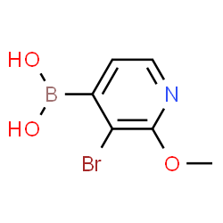 ChemSpider 2D Image | (3-Bromo-2-methoxy-4-pyridinyl)boronic acid | C6H7BBrNO3