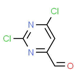 ChemSpider 2D Image | 2,6-Dichloro-4-pyrimidinecarbaldehyde | C5H2Cl2N2O