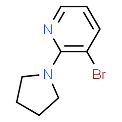 ChemSpider 2D Image | 3-Bromo-2-(1-pyrrolidinyl)pyridine | C9H11BrN2