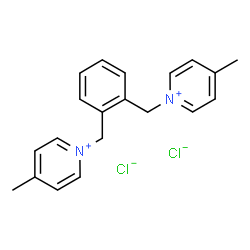 ChemSpider 2D Image | 1,1'-[1,2-Phenylenebis(methylene)]bis(4-methylpyridinium) dichloride | C20H22Cl2N2