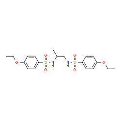 ChemSpider 2D Image | N,N'-1,2-Propanediylbis(4-ethoxybenzenesulfonamide) | C19H26N2O6S2