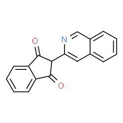 ChemSpider 2D Image | 2-(3-Isoquinolinyl)-1H-indene-1,3(2H)-dione | C18H11NO2