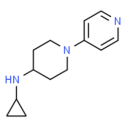 ChemSpider 2D Image | N-Cyclopropyl-1-(4-pyridinyl)-4-piperidinamine | C13H19N3