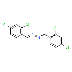 ChemSpider 2D Image | (1E,2E)-Bis(2,4-dichlorobenzylidene)hydrazine | C14H8Cl4N2