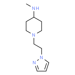ChemSpider 2D Image | N-Methyl-1-[2-(1H-pyrazol-1-yl)ethyl]-4-piperidinamine | C11H20N4
