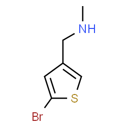 ChemSpider 2D Image | 1-(5-Bromo-3-thienyl)-N-methylmethanamine | C6H8BrNS