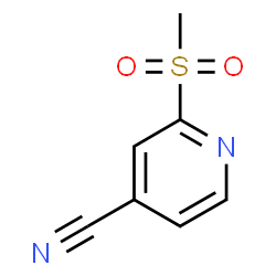 ChemSpider 2D Image | 2-(Methylsulfonyl)isonicotinonitrile | C7H6N2O2S