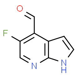 ChemSpider 2D Image | 5-Fluoro-1H-pyrrolo[2,3-b]pyridine-4-carbaldehyde | C8H5FN2O