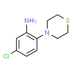 ChemSpider 2D Image | 5-Chloro-2-(4-thiomorpholinyl)aniline | C10H13ClN2S
