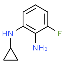 ChemSpider 2D Image | N~1~-Cyclopropyl-3-fluoro-1,2-benzenediamine | C9H11FN2