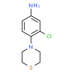 ChemSpider 2D Image | 3-Chloro-4-(4-thiomorpholinyl)aniline | C10H13ClN2S