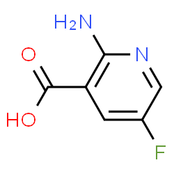 ChemSpider 2D Image | 2-Amino-5-fluoronicotinic acid | C6H5FN2O2