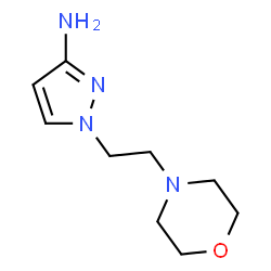 ChemSpider 2D Image | 1-[2-(MORPHOLIN-4-YL)ETHYL]PYRAZOL-3-AMINE | C9H16N4O