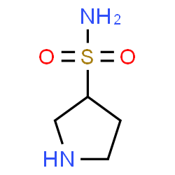 ChemSpider 2D Image | 3-Pyrrolidinesulfonamide | C4H10N2O2S