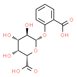 ChemSpider 2D Image | 2-Carboxyphenyl beta-D-galactopyranosiduronic acid | C13H14O9