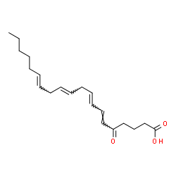 ChemSpider 2D Image | (6E,8E,11E,14E)-5-Oxo-6,8,11,14-icosatetraenoic acid | C20H30O3