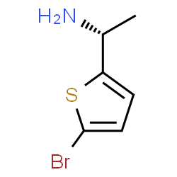 ChemSpider 2D Image | (1R)-1-(5-Bromo-2-thienyl)ethanamine | C6H8BrNS