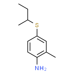 ChemSpider 2D Image | 4-(sec-Butylsulfanyl)-2-methylaniline | C11H17NS
