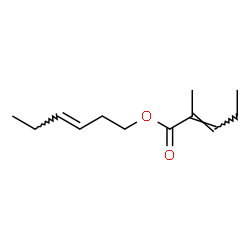ChemSpider 2D Image | (3E)-3-Hexen-1-yl (2E)-2-methyl-2-pentenoate | C12H20O2
