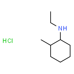 ChemSpider 2D Image | N-Ethyl-2-methylcyclohexanamine hydrochloride (1:1) | C9H20ClN