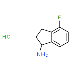 ChemSpider 2D Image | 4-FLUORO-INDAN-1-YLAMINE HYDROCHLORIDE | C9H11ClFN
