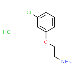 ChemSpider 2D Image | 2-(3-Chlorophenoxy)ethanamine hydrochloride (1:1) | C8H11Cl2NO
