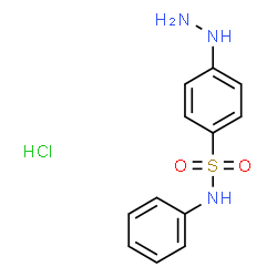 ChemSpider 2D Image | 4-Hydrazino-N-phenylbenzenesulfonamide hydrochloride (1:1) | C12H14ClN3O2S